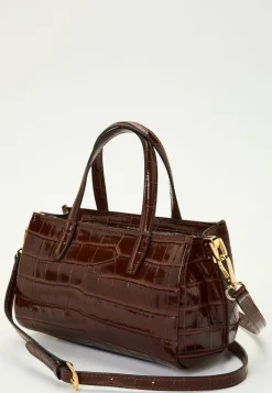Latalia Ancona Glossy Croco Bag