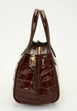 Latalia Ancona Glossy Croco Bag
