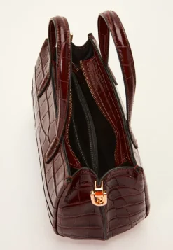 Latalia Ancona Glossy Croco Bag