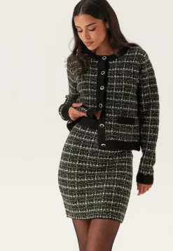 VILA Audrey Check Knit Skirt