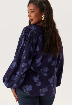 Happy Holly Balloon Sleeve Blouse