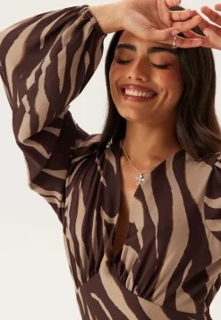 BUBBLEROOM Balloon Sleeve Maxi Dress