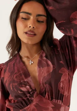 BUBBLEROOM Balloon Sleeve Maxi Dress