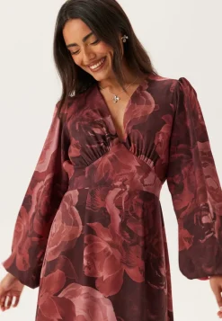 BUBBLEROOM Balloon Sleeve Maxi Dress