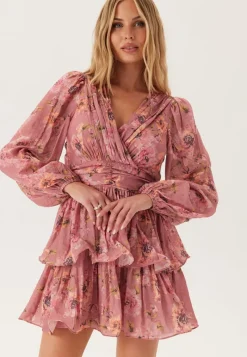 Bubbleroom Occasion Balloon Sleeve Short Flounce Dress