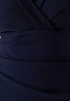 Goddiva Bardot Pleat Maxi Dress