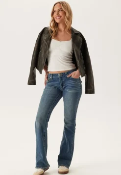 True Religion Becca Mid Rise Boot Cut Flap