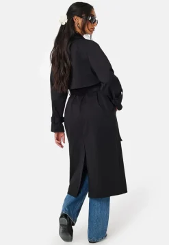 BUBBLEROOM Belted Midi Trenchcoat