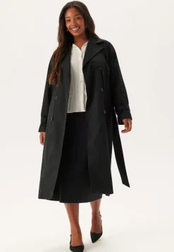 BUBBLEROOM Belted Midi Trenchcoat