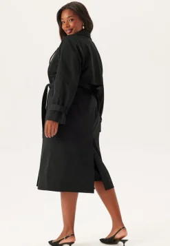 BUBBLEROOM Belted Midi Trenchcoat