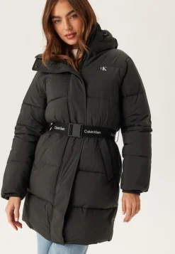 Calvin Klein Jeans Belted Midweight Long Puffer
