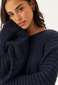 BUBBLEROOM Boatneck Knitted Sweater