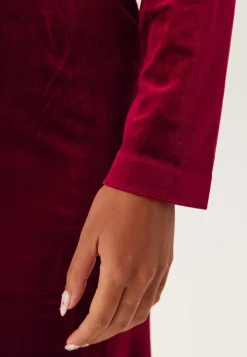 Bubbleroom Occasion Bow Velvet Midi Dress