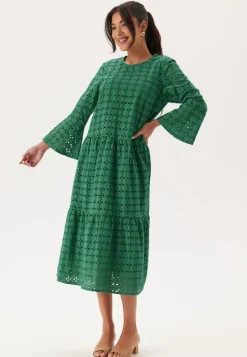 Happy Holly Broderie Anglaise Round Neck Dress