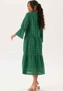 Happy Holly Broderie Anglaise Round Neck Dress