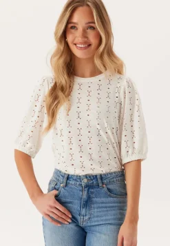 Happy Holly Broderie Anglaise Top