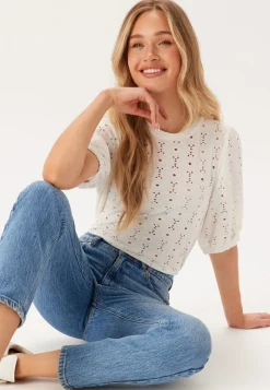 Happy Holly Broderie Anglaise Top