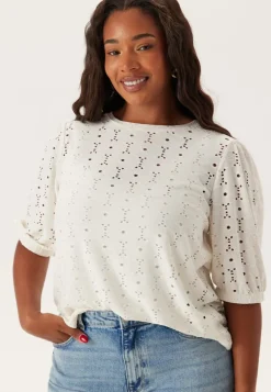 Happy Holly Broderie Anglaise Top
