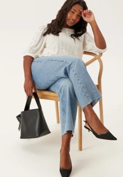 Happy Holly Broderie Anglaise Top