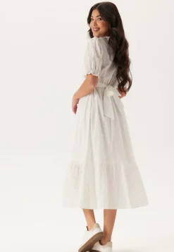 Happy Holly Broderie Anglaise V-Neck Dress