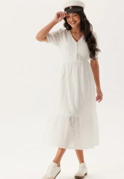 Happy Holly Broderie Anglaise V-Neck Dress
