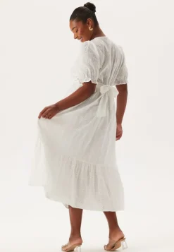 Happy Holly Broderie Anglaise V-Neck Dress