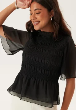 BUBBLEROOM Butterfly Sleeve Blouse