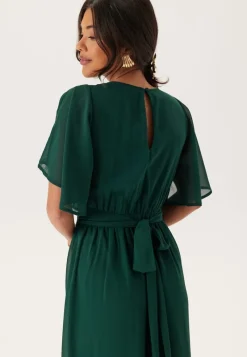 Bubbleroom Occasion Butterfly Sleeve Chiffon Gown