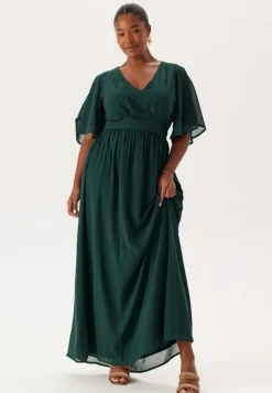 Bubbleroom Occasion Butterfly Sleeve Chiffon Gown