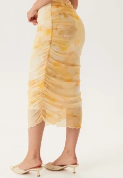 Bubbleroom Occasion Butterfly Sleeve Mesh Ankle Dress