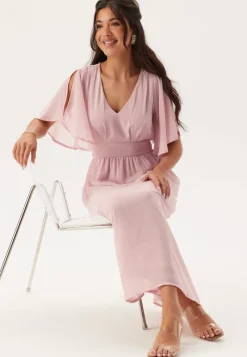 Bubbleroom Occasion Butterfly Sleeve Midi Dress