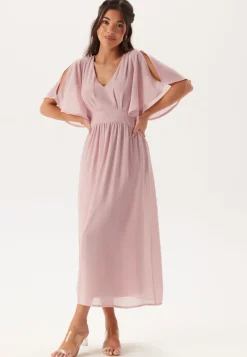 Bubbleroom Occasion Butterfly Sleeve Midi Dress