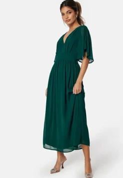 Bubbleroom Occasion Butterfly Sleeve Midi Dress