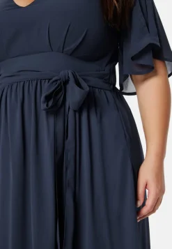 Bubbleroom Occasion Butterfly Sleeve Midi Dress