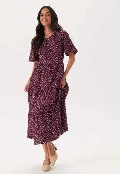 Happy Holly Butterfly Sleeve Viscose Midi Dress