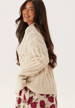 Emelie Olson X Bubbleroom Cable Knit Sweater
