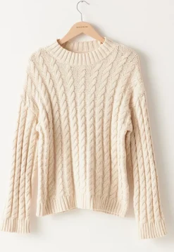 Emelie Olson X Bubbleroom Cable Knit Sweater