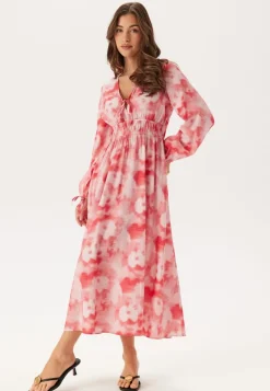 BUBBLEROOM CC V-neck Viscose Strap L/S Dress