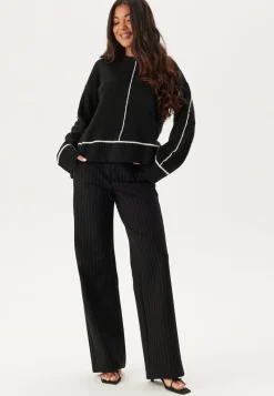 BUBBLEROOM Contrast Stitch Knitted Sweater