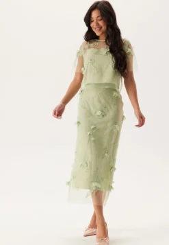 Bubbleroom Occasion 3D Floral T-shirt Blouse