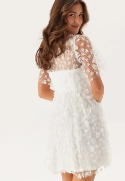 Bubbleroom Occasion 3D Floral V-neck Dress