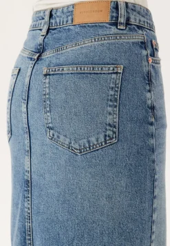 BUBBLEROOM Denim Midi Skirt