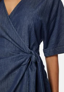 Happy Holly Denim Wrap Dress