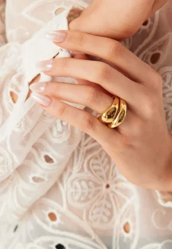 Pilgrim Dune Rings, 2-in-1 Set, -p