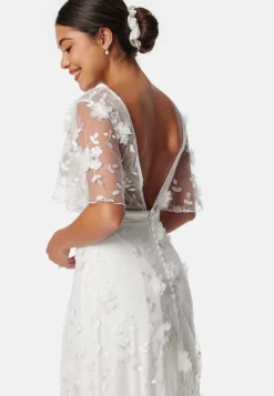 Bubbleroom Occasion Embroidered Floral Wedding Gown