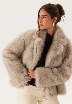 BUBBLEROOM Faux Fur Jacket