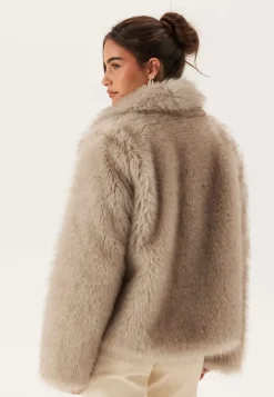 BUBBLEROOM Faux Fur Jacket