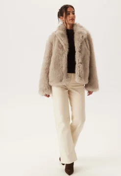 BUBBLEROOM Faux Fur Jacket