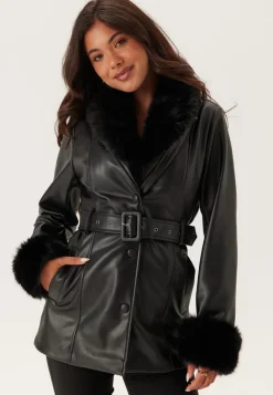 Chiara Forthi Faux Fur PU Jacket
