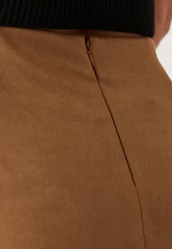 BUBBLEROOM Faux Suede Midi Skirt